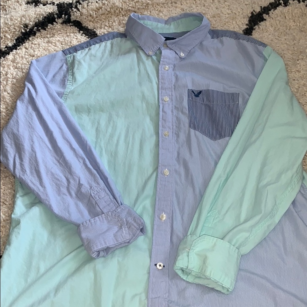 American Eagle polo long sleeve shirt